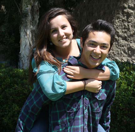 High School Sweethearts Exude Cuteness on Campus