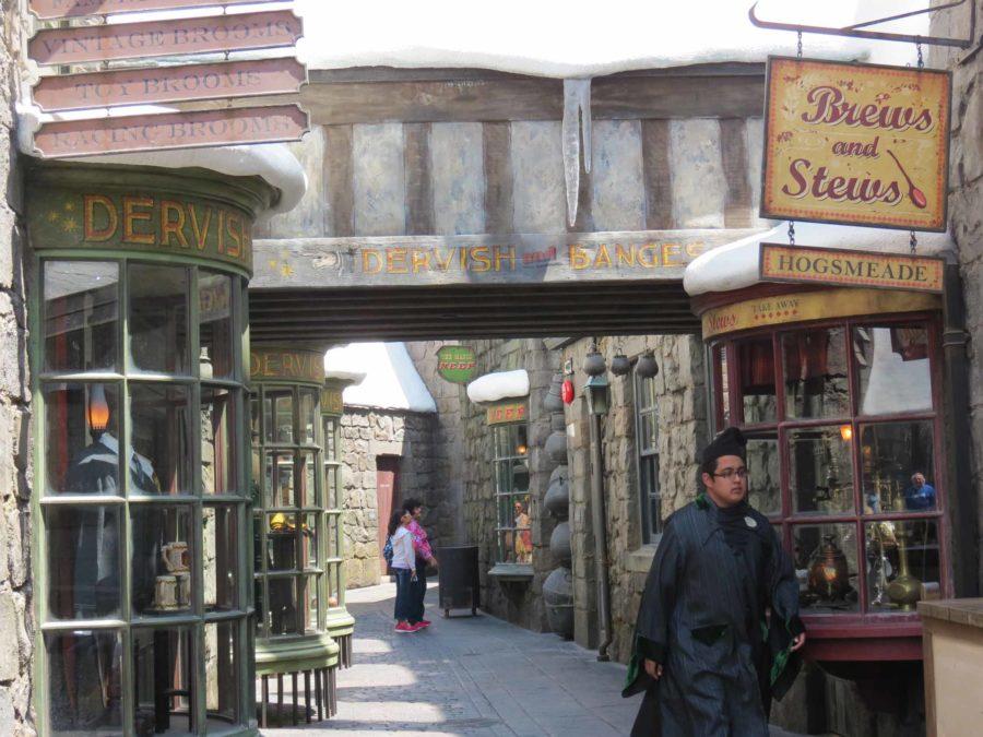 Hogsmeade district has all your wizarding needs.