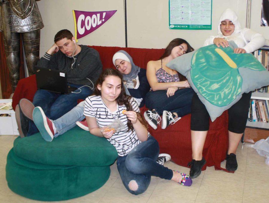 These UC High Seniors are suffering from severe Senioritis. 