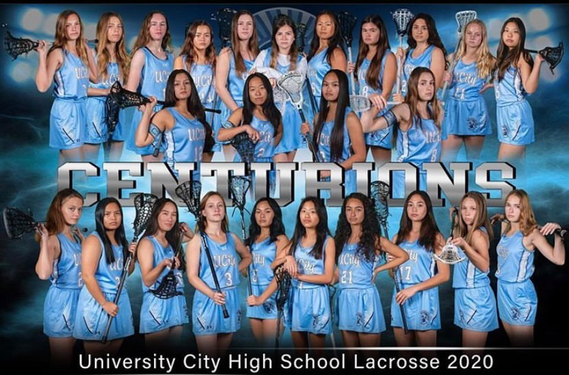 UC High Girls lacrosse 2020 team picture.