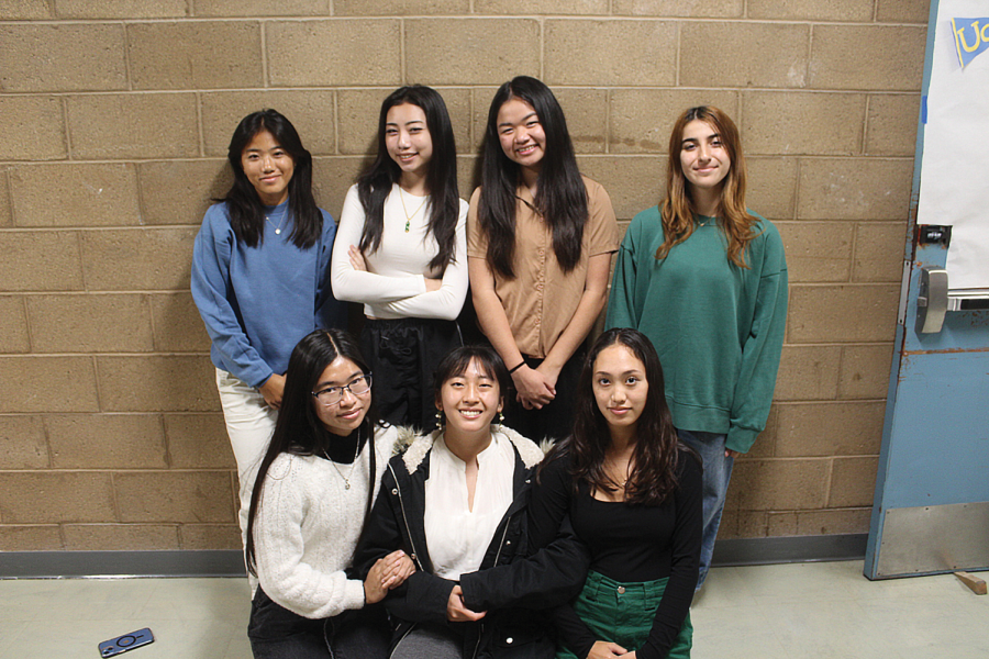 Key Club Members pictured are Senior Keiko Yamamuro, Senior Miranda Le, Senior Jenna Lai, Sophomore Natasha Asgari, Senior Christy Khuu, Senior Khloee Tang, and Senior Tatiana Nagai (top to bottom, left to right).