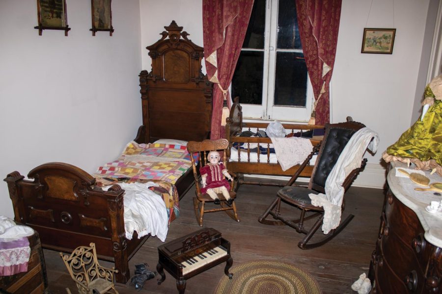 The child’s room, located in the Whaley House, is possibly haunted.