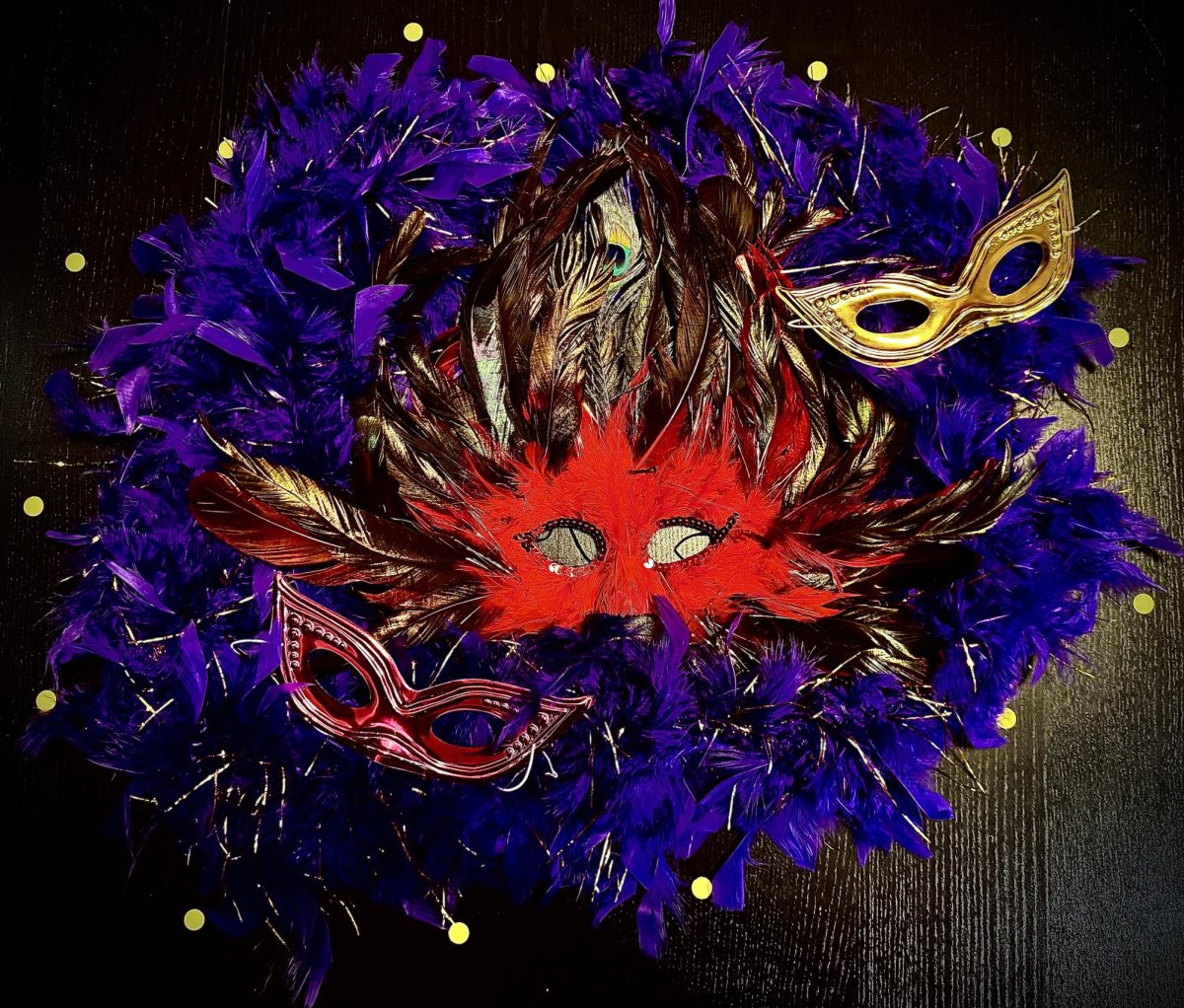 Traditionally, beautiful masks are warn to Masquerade Balls.